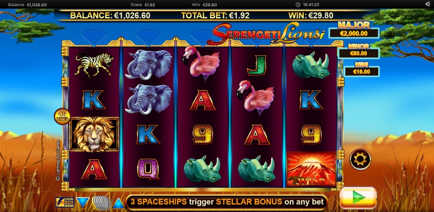 Stellar Jackpots with Serengeti Lions
