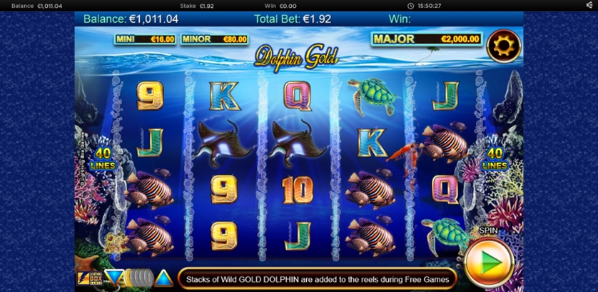 Stellar Jackpots with Dolphin Gold