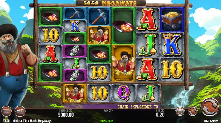 Miniera d’Oro Mania Megaways
