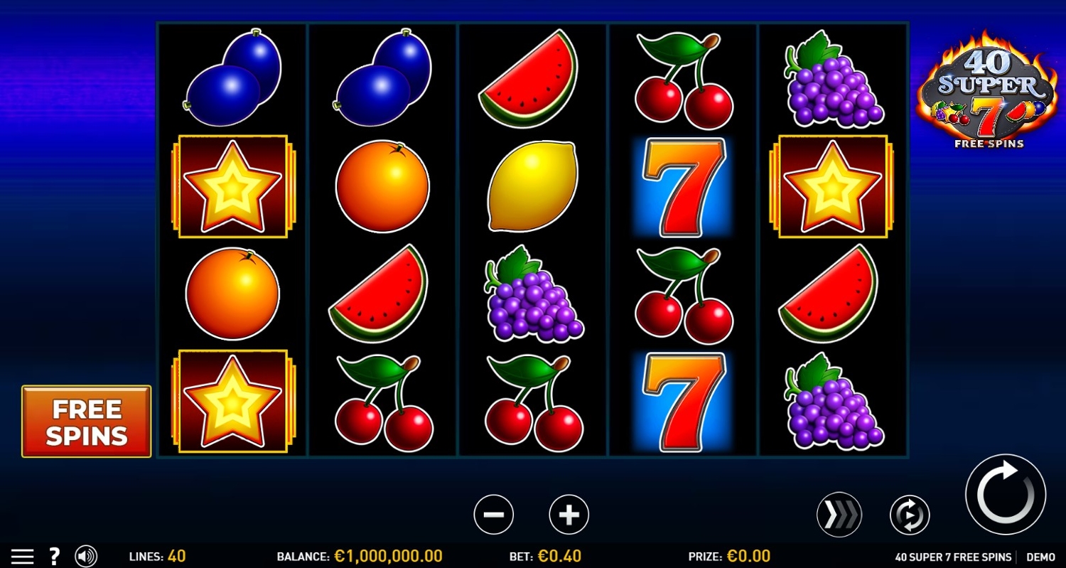 40 Super 7 Free Spins