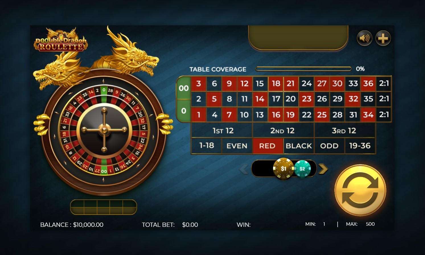 Double Dragon Roulette