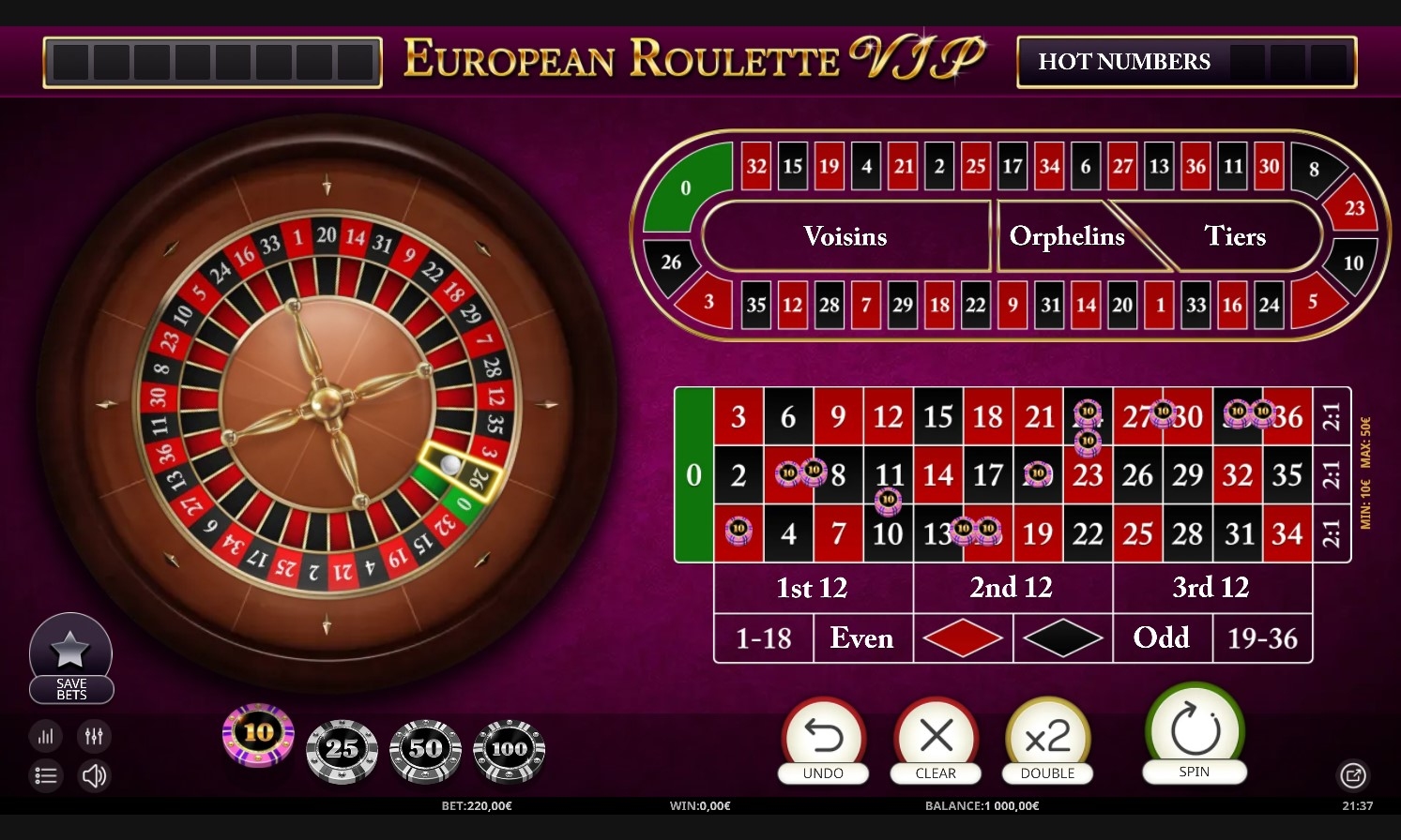 European Roulette VIP (Champion Studio)