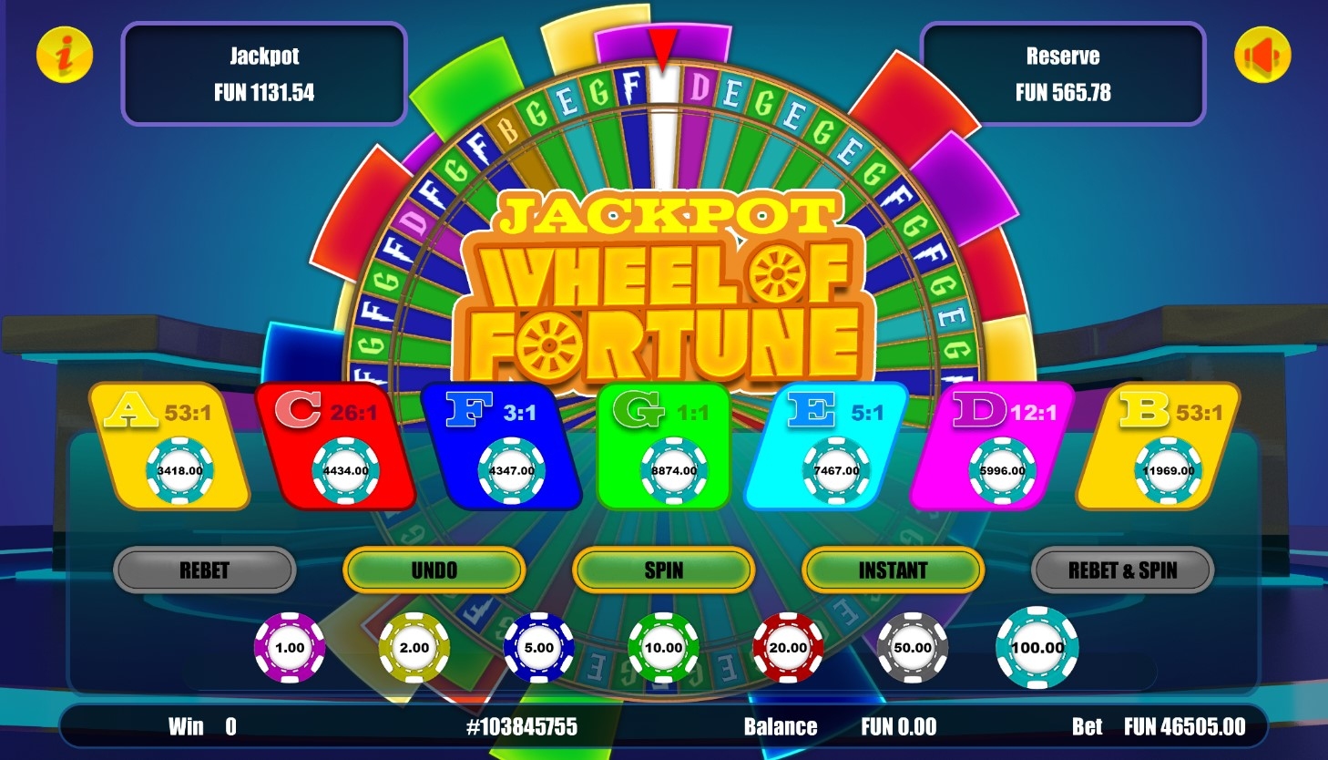 Jackpot Wheel of Fortune