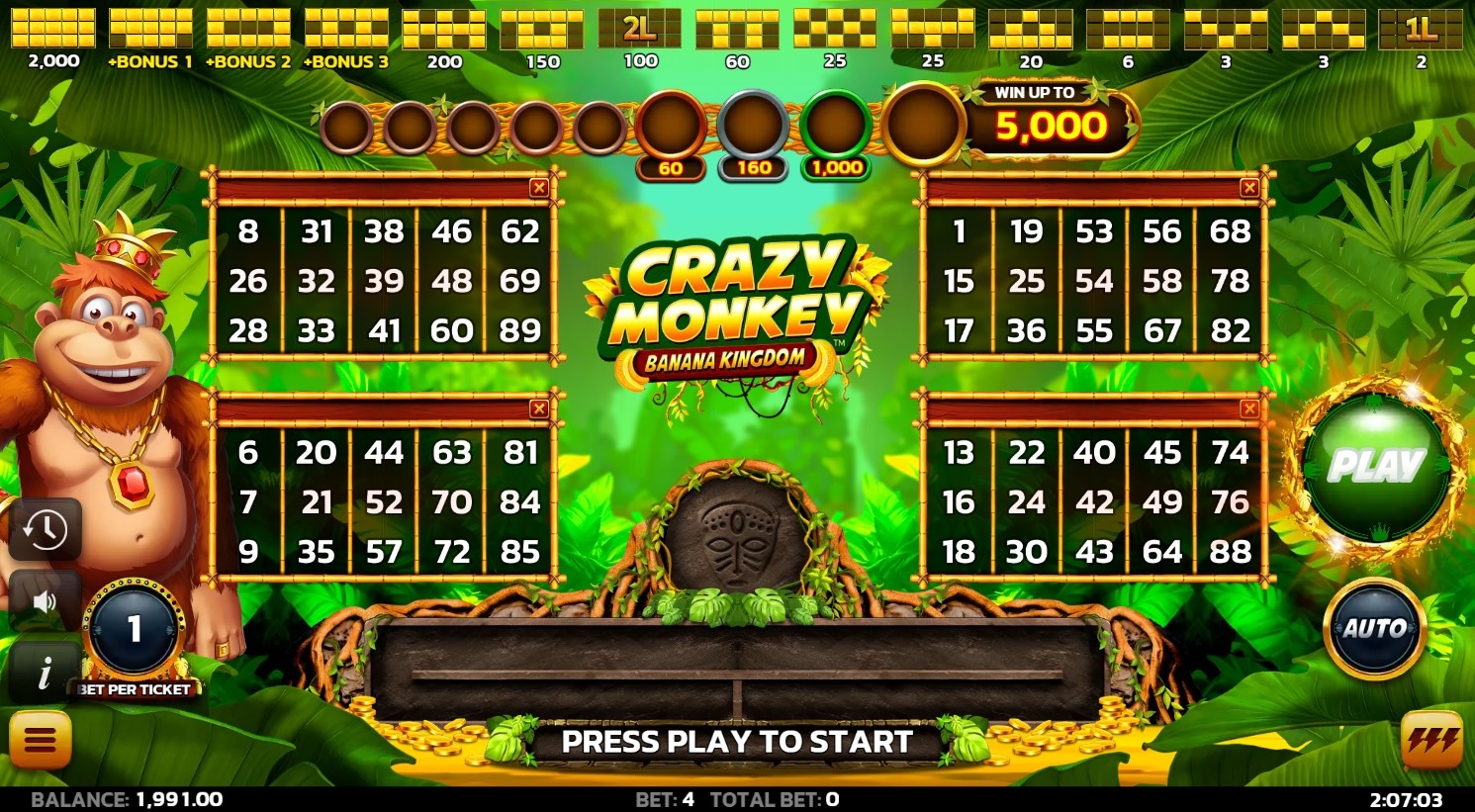Crazy Monkey Banana Kingdom