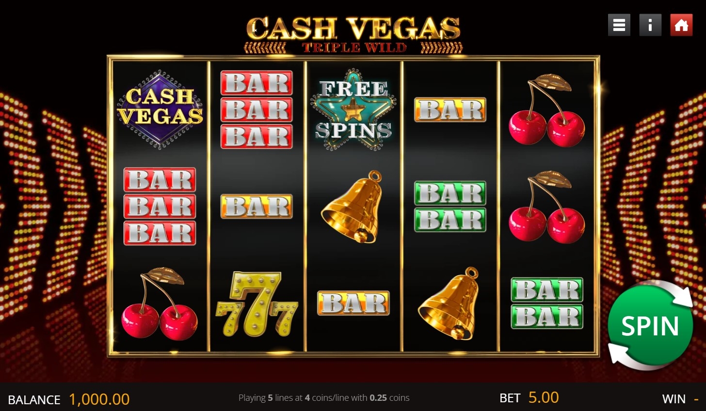 Cash Vegas Triple Wild