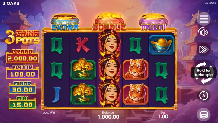 3 China Pots
