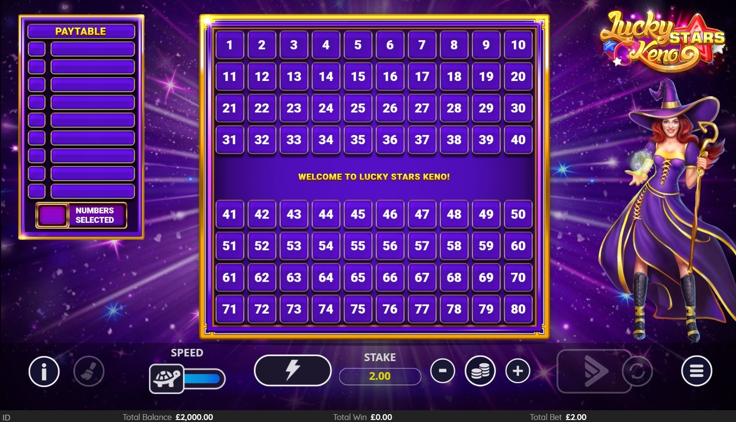 Lucky Stars Keno