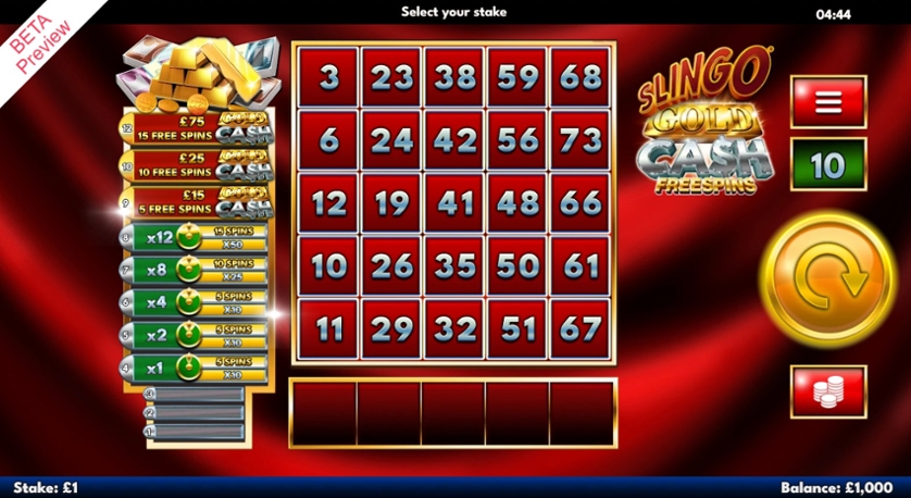 Slingo Gold Cash