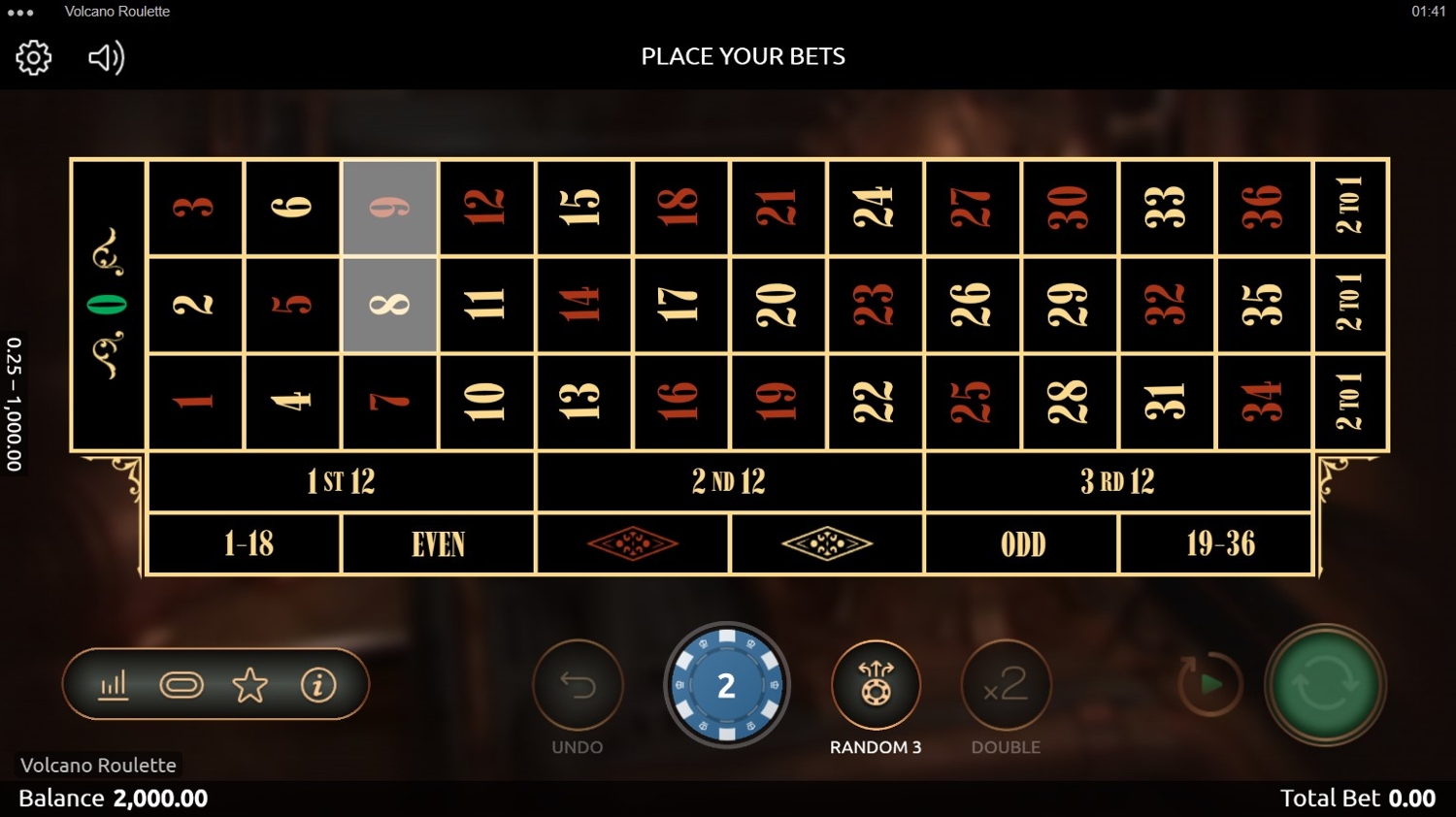 Volcano Roulette