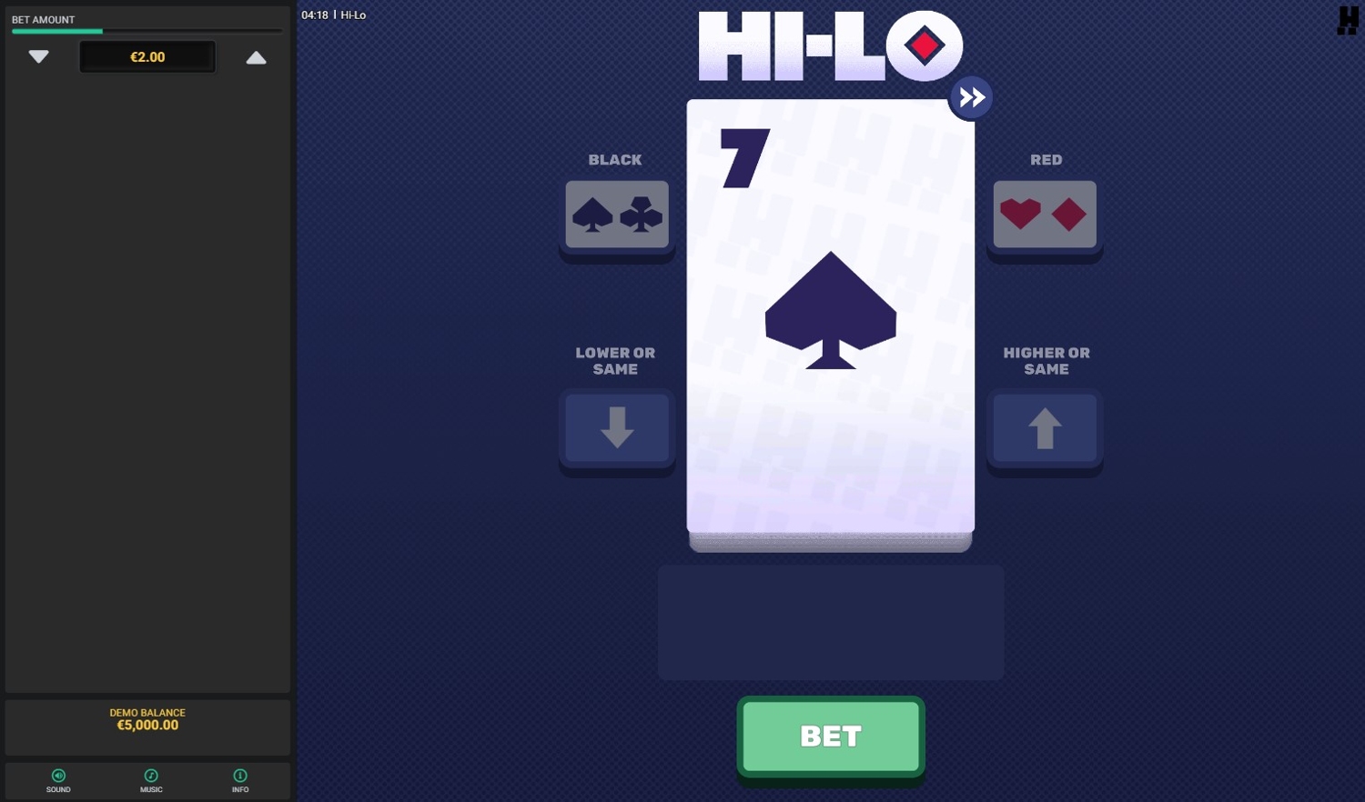 Hi-Lo (Hacsaw Gaming)