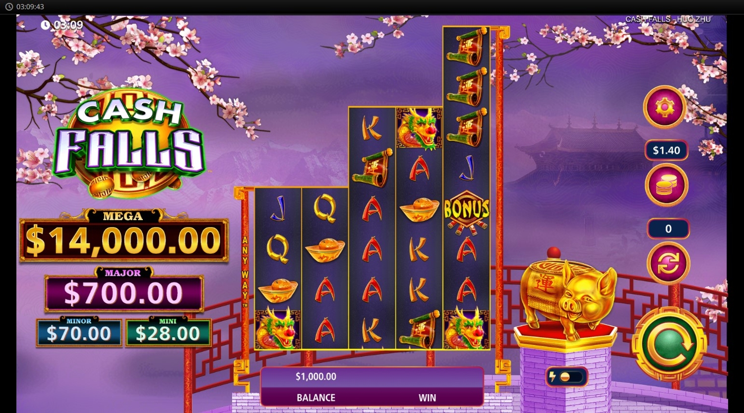 Cash Falls Huo Zhu
