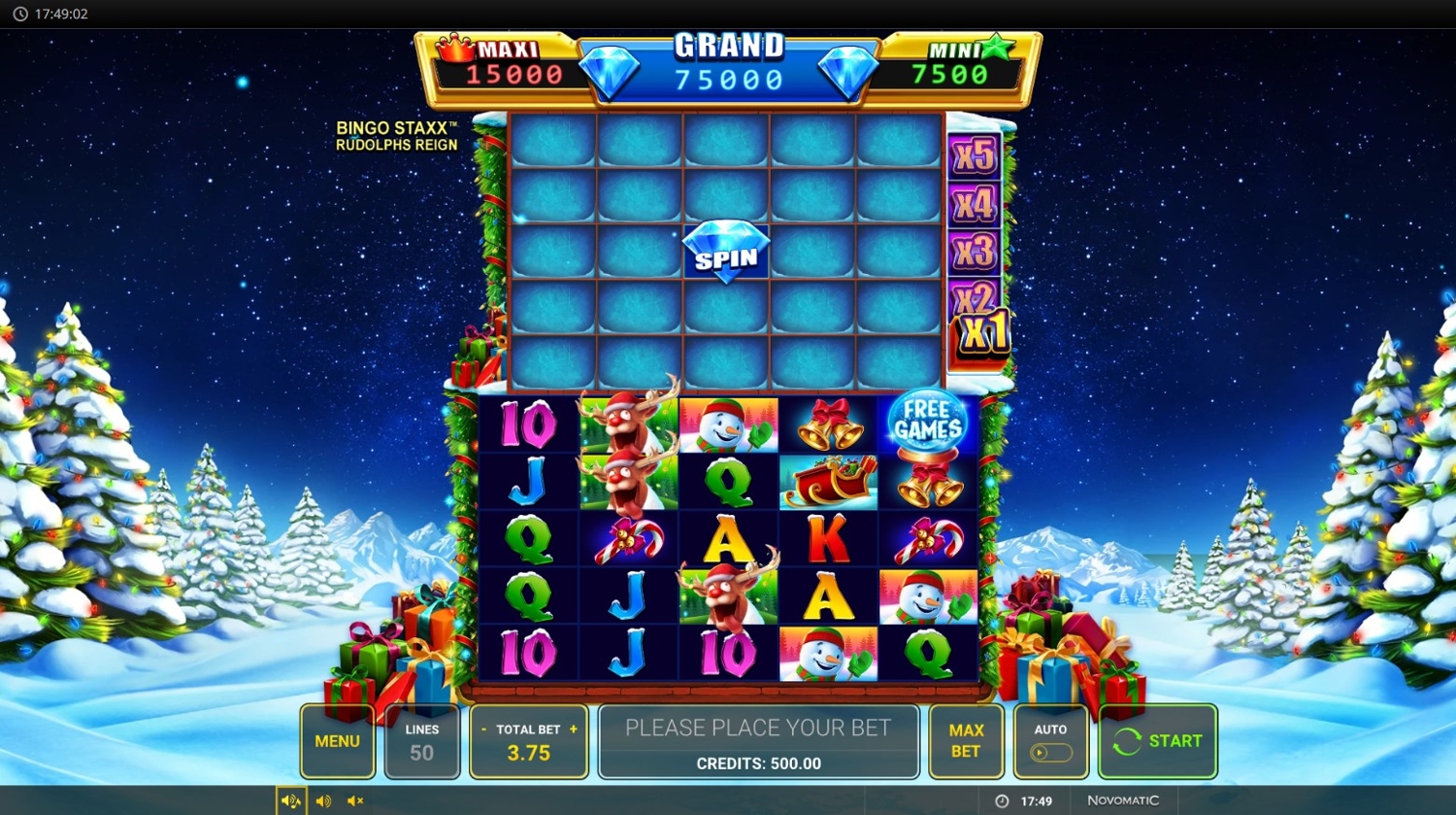 Bingo Staxx Rudolph's Reign