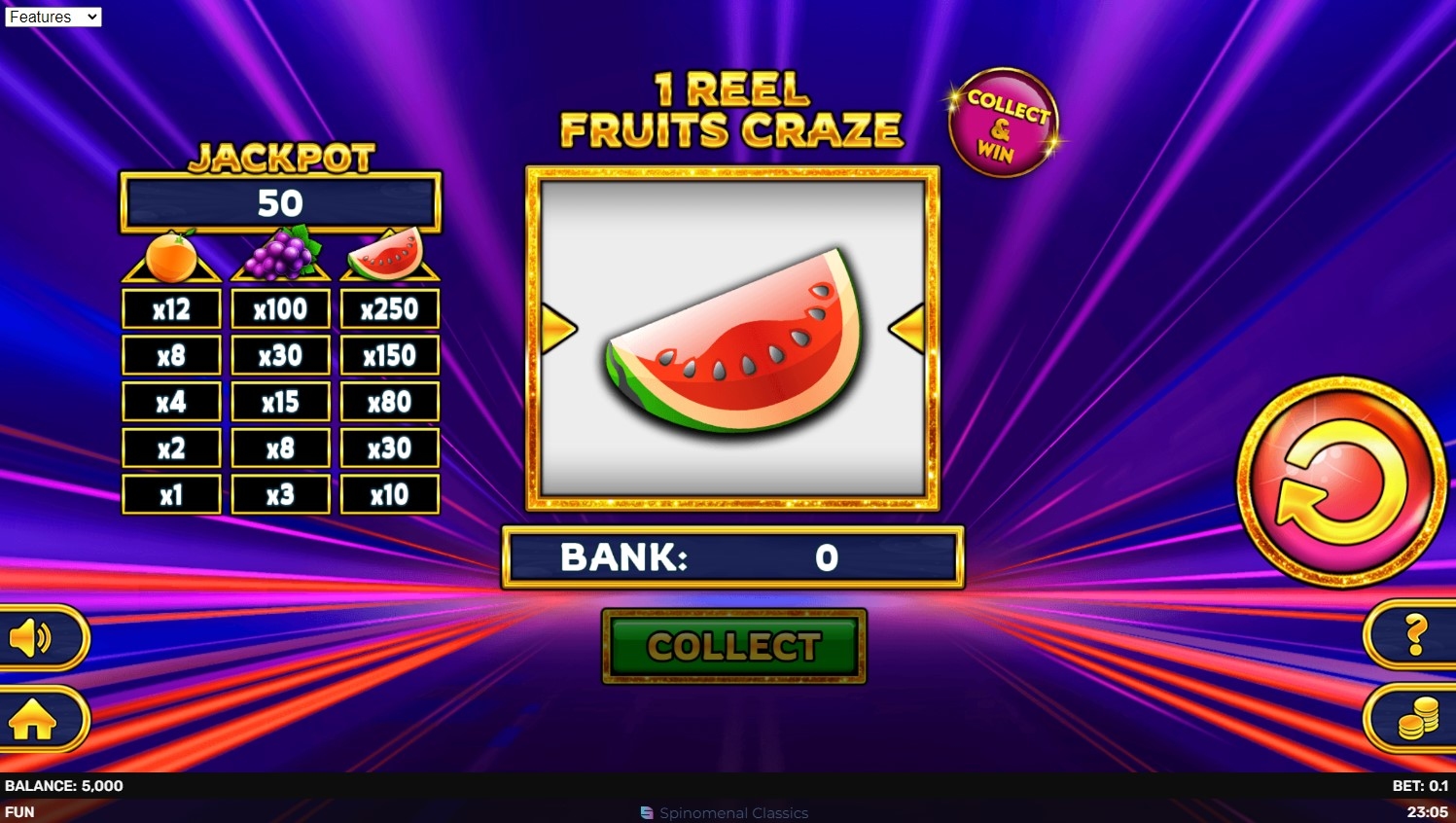 1 Reel - Fruits Craze