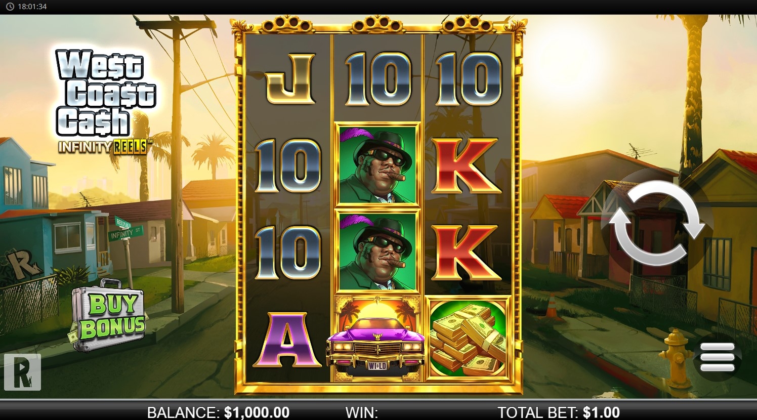 West Coast Cash Infinity Reels