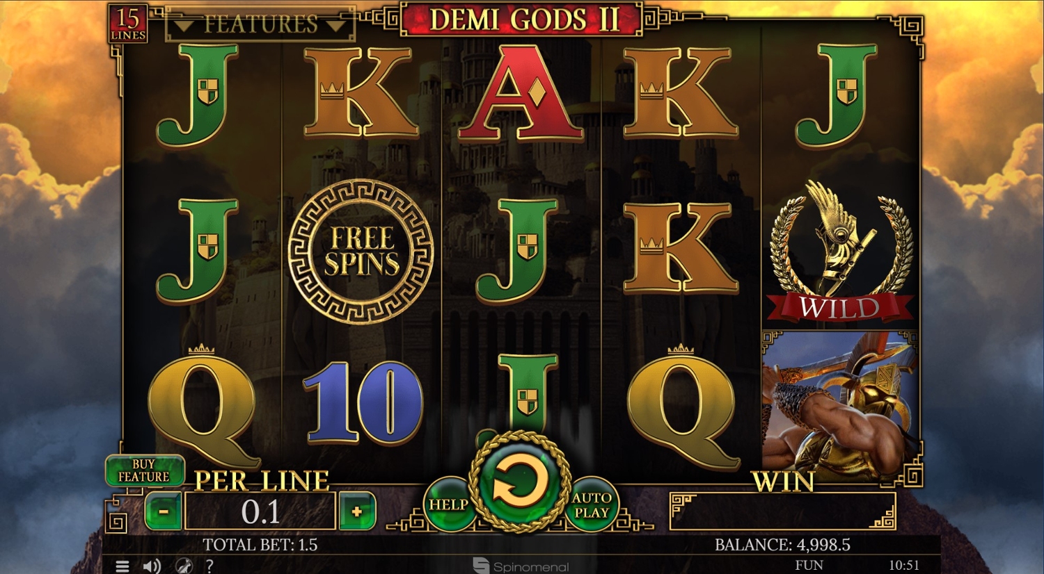Demi Gods II 15 Lines Edition