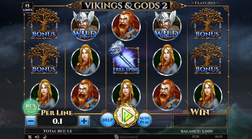 Vikings & Gods 2 - 15 Lines