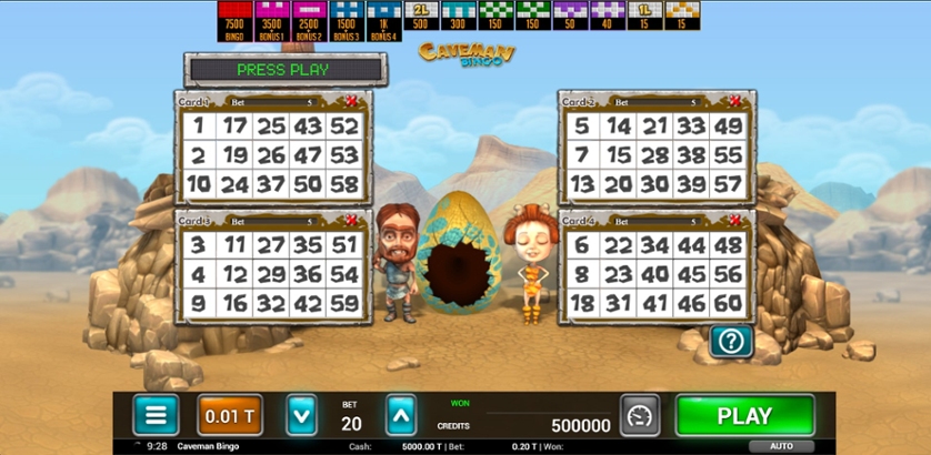 Caveman Bingo