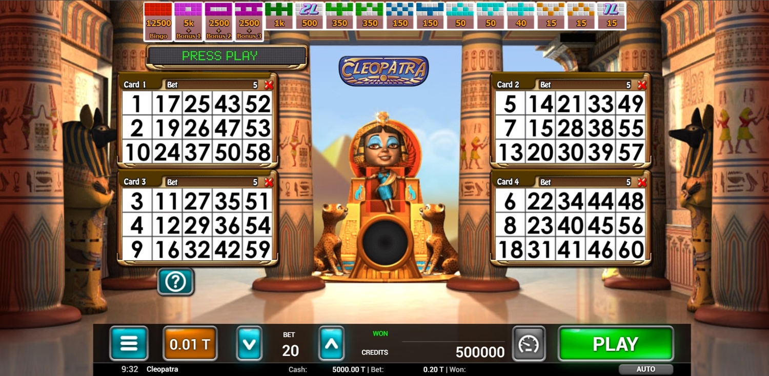 Cleopatra Bingo