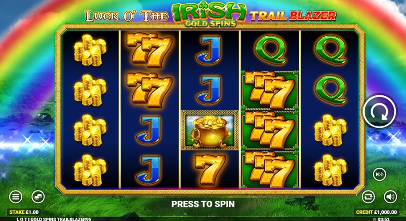 Luck O' The Irish Gold Spins Trail Blazer